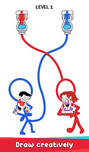 Toilet Rush Race: Draw Puzzle