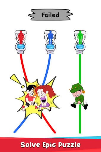 Toilet Rush Race: Draw Puzzle